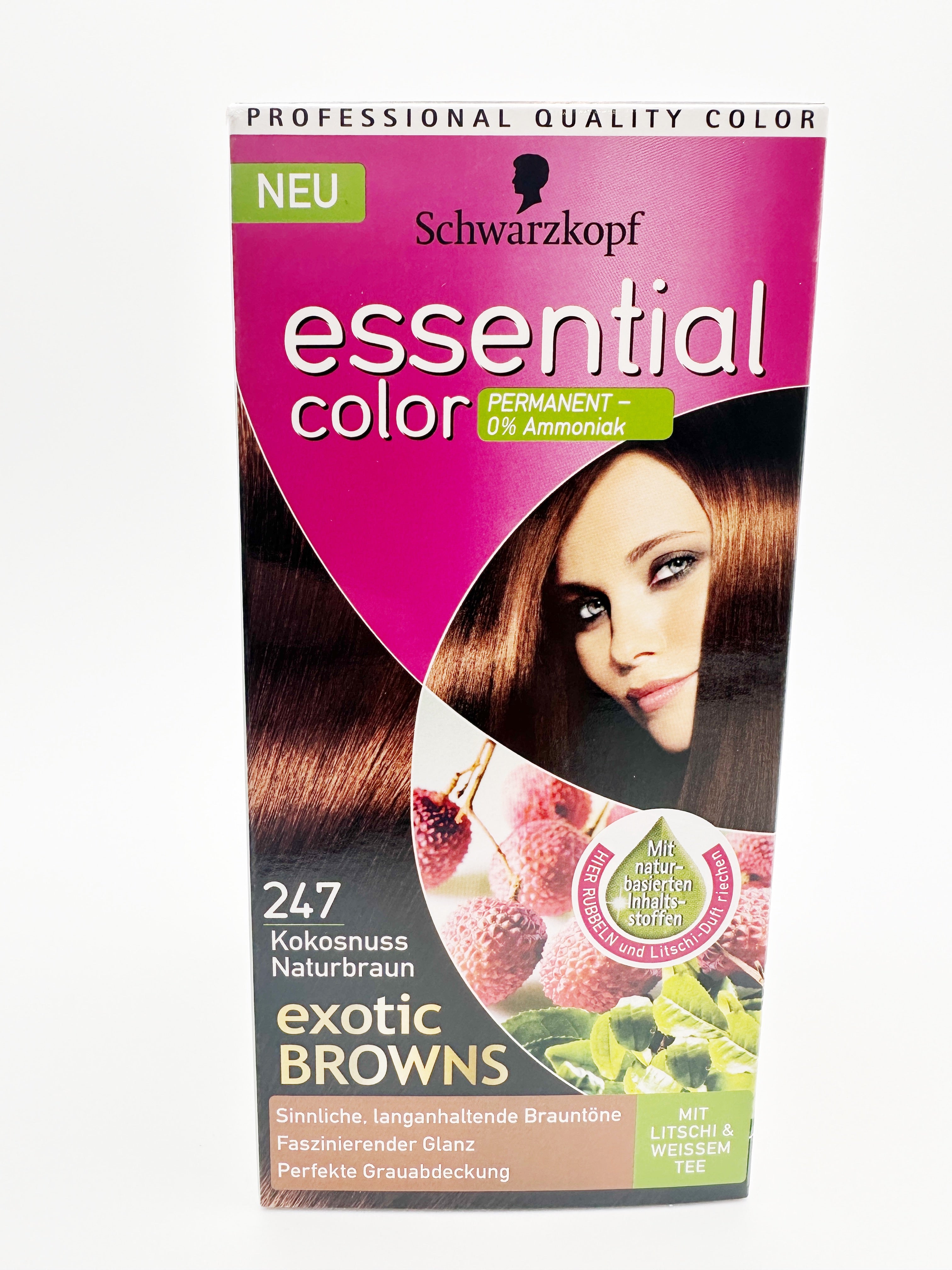 Schwarzkopf Essential Color 247 Kokosnuss Naturbraun